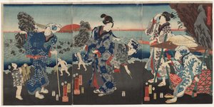 Solopgang ved Futami Bay af Utagawa Kuniyoshi