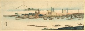 Scene ved Sumida-floden af Utagawa Kuniyoshi