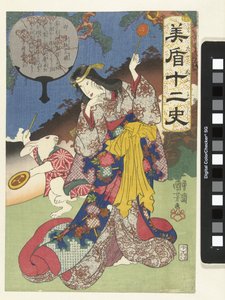 Tegn på haren af Utagawa Kuniyoshi