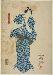 Te Ac og r Ichikawa Dan Juro vi nice som Tsuna af Utagawa Kuniyoshi