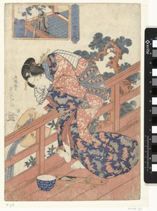 Kurtisane sammenlignet med Koteiken Parodier på de 24 eksempler på barnlig lydighed (serietitel) Mitate nijushiko no uchi (serietitel på objekt) af Utagawa Sadatora