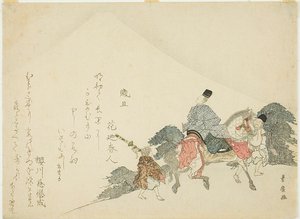 Kigger på Fuji-bjerget på hesten af Utagawa Toyohiro