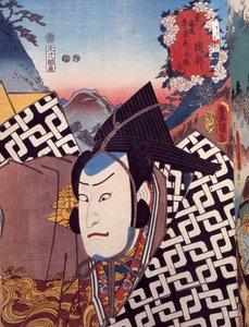 Portræt af Kabuki Theatre, Ukiyoe af Utagawa Toyokuni (1769-1825), Wodokut, japansk Shisaizachion, Ed Period (1603) -1868)