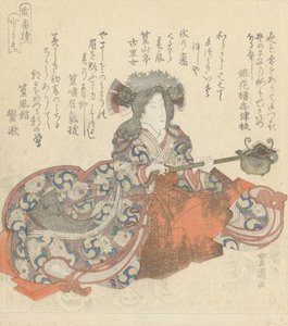 Segawa Kikunojô som Tomoe Gozen, ca. 1825-29 (farvetræsnit)