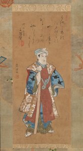 Godt band tæt S -Pro -American -medlem Tekabuki P -Y Yosuke, 18. -Air Rly 19. linje Ry. af Utagawa Toyokuni I