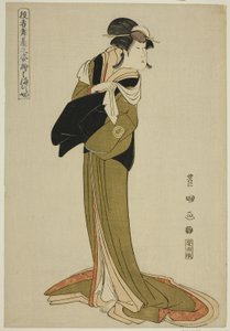 Hamamuraya: Segawa Kiku no Jyoi, fra Teseries "Portrait of ac and rs on stage" af Utagawa Toyokuni I