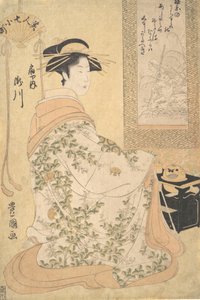Takigawa fra Ogiya Pleasure House, begyndelsen af det 19. århundrede. af Utagawa Toyokuni I
