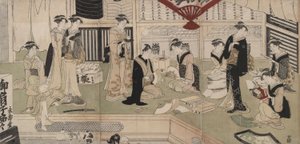 Fan Store Eijud? af Utagawa Toyokuni I