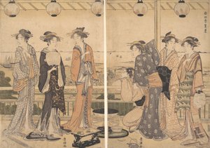 The Four Seasons in Southern Edo: A Summer Scene Minami shiki, Natsu [no] kei, slutningen af 1780