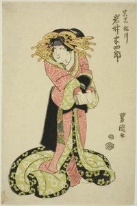 Skuespilleren Iwai Hanshiro som kurtisane af Utagawa Toyokuni I