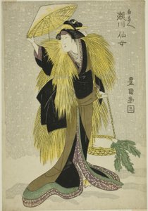 Te Ac og r Segawa Fairy As Shirotae af Utagawa Toyokuni I