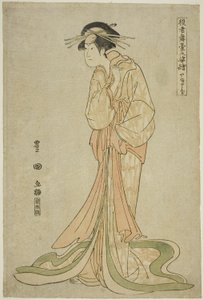 Yamatoya: Iwai Hanshiroi V As Okaru, fra tv-serien af Utagawa Toyokuni I