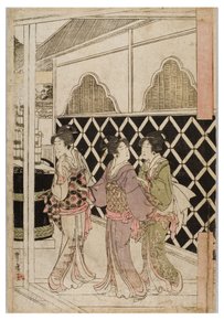Nytårs pilgrimsrejse til Myohoji i Horinouchi, Edo, ca. 1804-1810 (træblok på papir) af Utagawa and Toyokuni Utagawa Toyohiro
