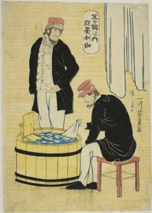 Blandt Te Field Nations: Americas af Utagawa Yoshikazu