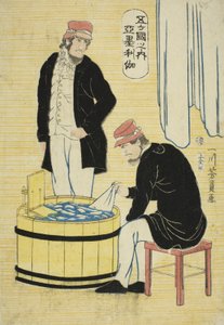 Blandt de fem nationer: Amerikanere af Utagawa Yoshikazu