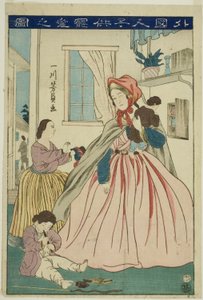 Fo eksempel g værdi r Karing for til r område LD Ren (Billede af kærlighed af udenlandske børn) af Utagawa Yoshikazu