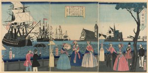 Yen gan d (britisk land) af Utagawa Yoshitora
