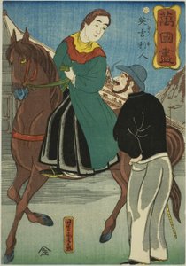 Engelsk (Igirisujin), fra serien "A Collection of Various Countries (Bankoku zukushi)" af Utagawa Yoshitora