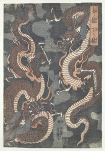 to drager af Utagawa Yoshitsuya