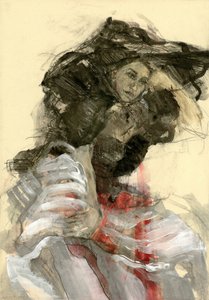 Dramatisk kvindefigur