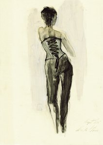 Skitse af et elegant korset af Ute Rathmann