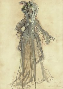 Elegant kostumeskitse af Ute Rathmann