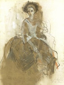 Portræt af en elegant dame af Ute Rathmann