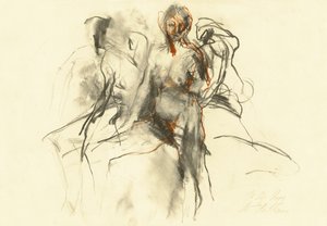 Udtryksfuld figurtegning af Ute Rathmann