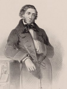 Portræt af pianisten og komponisten Felix Mendelssohn Bartholdy 1809-1847. af V. Guillet