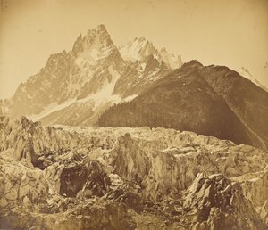 Mont-Blanc (Haute-Savoie), Glacier des Bois og Aiguille des Charmoz af V. Muzet