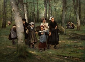 Børn i skoven, 1891.