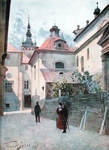 Jirska Ulice, Prag, illustration fra 