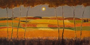 Golden Night, 2022 (olie på lærred)