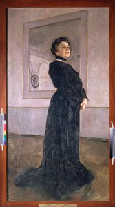 Portræt af skuespillerinden Maria Yermolova (1853-1928). Maleri af Valentin Alexandrovich Serov (1865-1911), olie på lærred af Valentin Aleksandrovich Serov