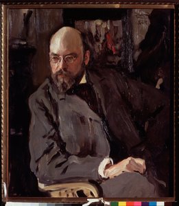 Portræt af kunstneren Ilya (Ilia) Ostroukhov (1858-1939). Maleri af Valentin Alexandrovich Serov (1865-1911), olie på lærred af Valentin Aleksandrovich Serov