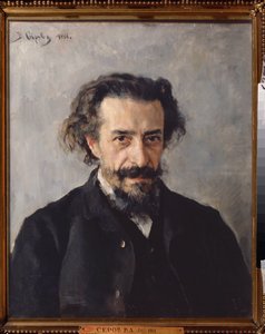 Portræt af komponisten Pavel Ivanovich Blaramberg (1841-1908). Maleri af Valentin Alexandrovich Serov (1865-1911), olie på lærred af Valentin Aleksandrovich Serov