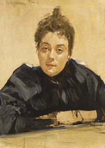 Portræt af kunstneren Maria Yakunchikova-Weber 1870-1902 af Valentin Aleksandrovich Serov
