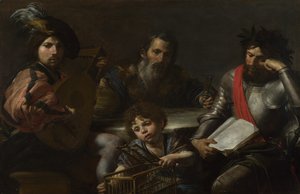 Menneskets fire tidsaldre, ca. 1629 af Valentin de Boullogne
