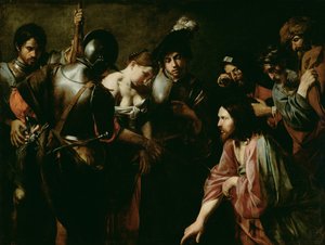 Kristus og den utro kvinde af Valentin de Boulogne
