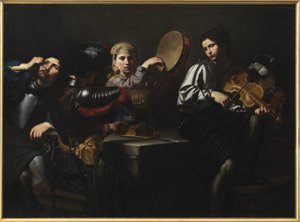 Musikere og soldater af Valentin de Boulogne