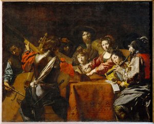 Un concert - En koncert ... af Valentin de Boulogne