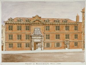 Forfra af Blackwell Hall, City of London, 1806