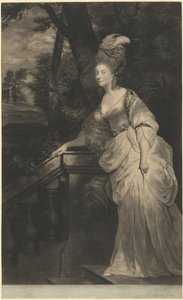 Georgiana (Spencer), hertuginde af Devonshire af Valentine Green after Sir Joshua Reynolds