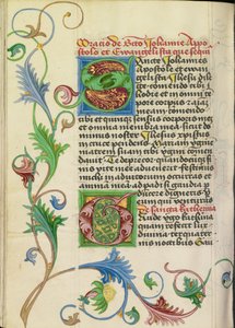 Dekoreret initial S; Dekoreret initial G