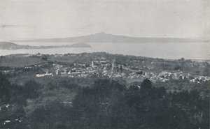 Auckland Harbour, 1924 af Valentine and Sons Ltd
