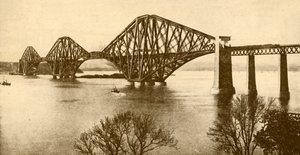 The Forth Bridge, 1930. af Valentine and Sons Ltd