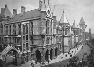 The New Law Courts, London, c1896 af Valentine and Sons Ltd