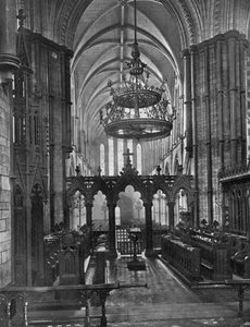 Interiør af Christ Church Cathedral, Dublin, Irland, 1924-1926. af Valentine and Sons Ltd
