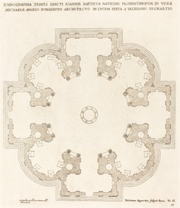 Grundplan for Johannes Døberens kirke af Valerien Regnard