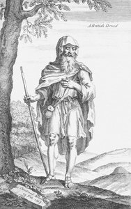 En britisk druid fra Stonehenge af William Stukeley, 1723 af Van Der Gucht